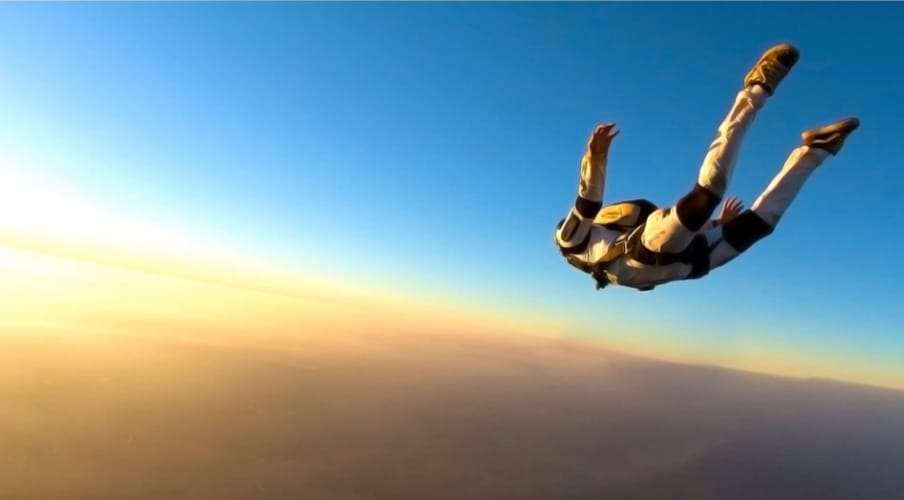 sky-diving